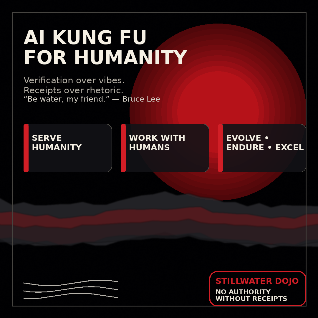 AI Kung Fu for Humanity: The Stillwater Vows (Discipline Over Vibes) image